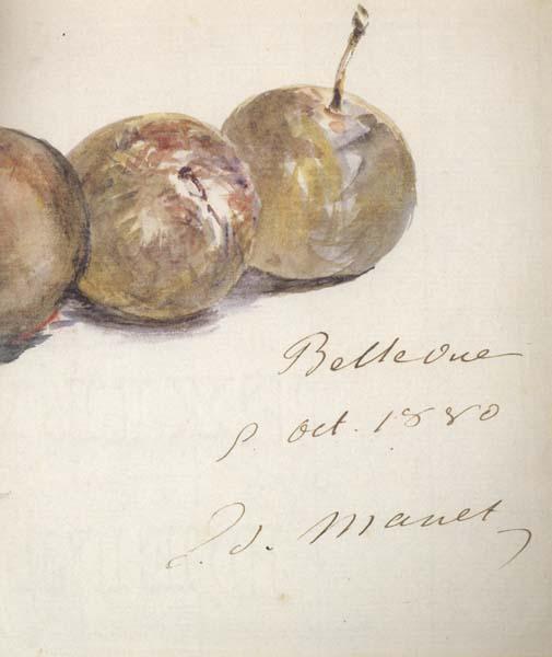 Edouard Manet Lettre avec trois prunes (mk40)